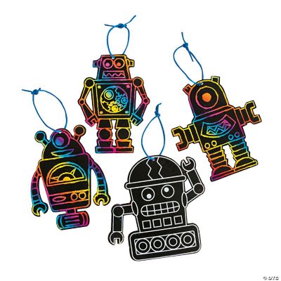 Robot Scratch Art Card - Fun Stuff Toys