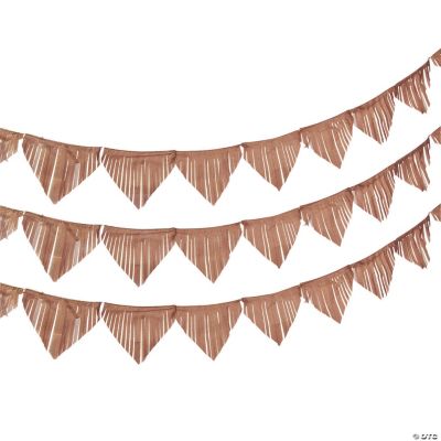 Gold Fringe Paper Pennant Banner Oriental Trading