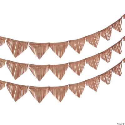 Gold Fringe Paper Pennant Banner | Oriental Trading