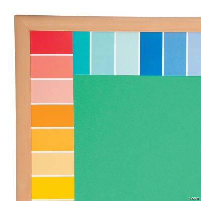 Painted Palette™ Rainbow Paint Chip Border Oriental Trading