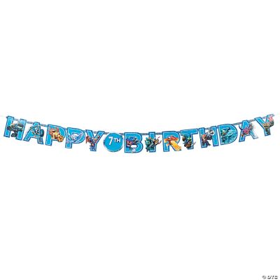 Skylanders Party Add An Age Jumbo Letter Banner Kit Discontinued