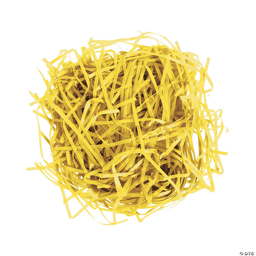 Plastic Yellow Easter Grass - 12 Pc.