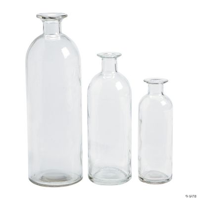 Download Clear Assorted Bottle Glass Vases - Discontinued