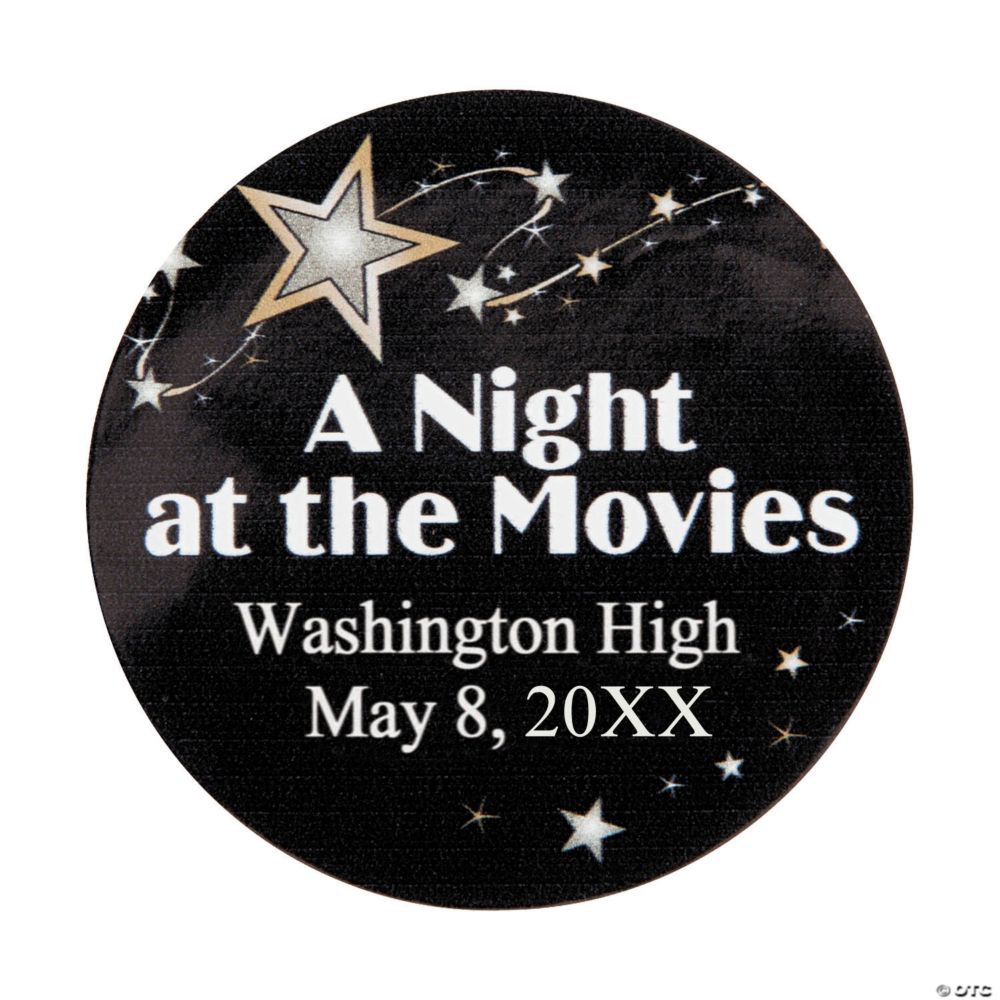 Movie Night Personalized Stickers