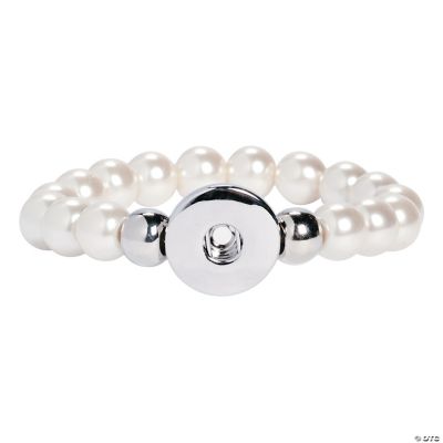 Large Single Snap Pearl Bracelet - Discontinued