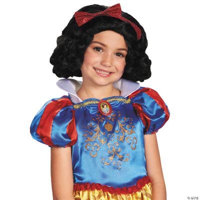 kids black and white wig