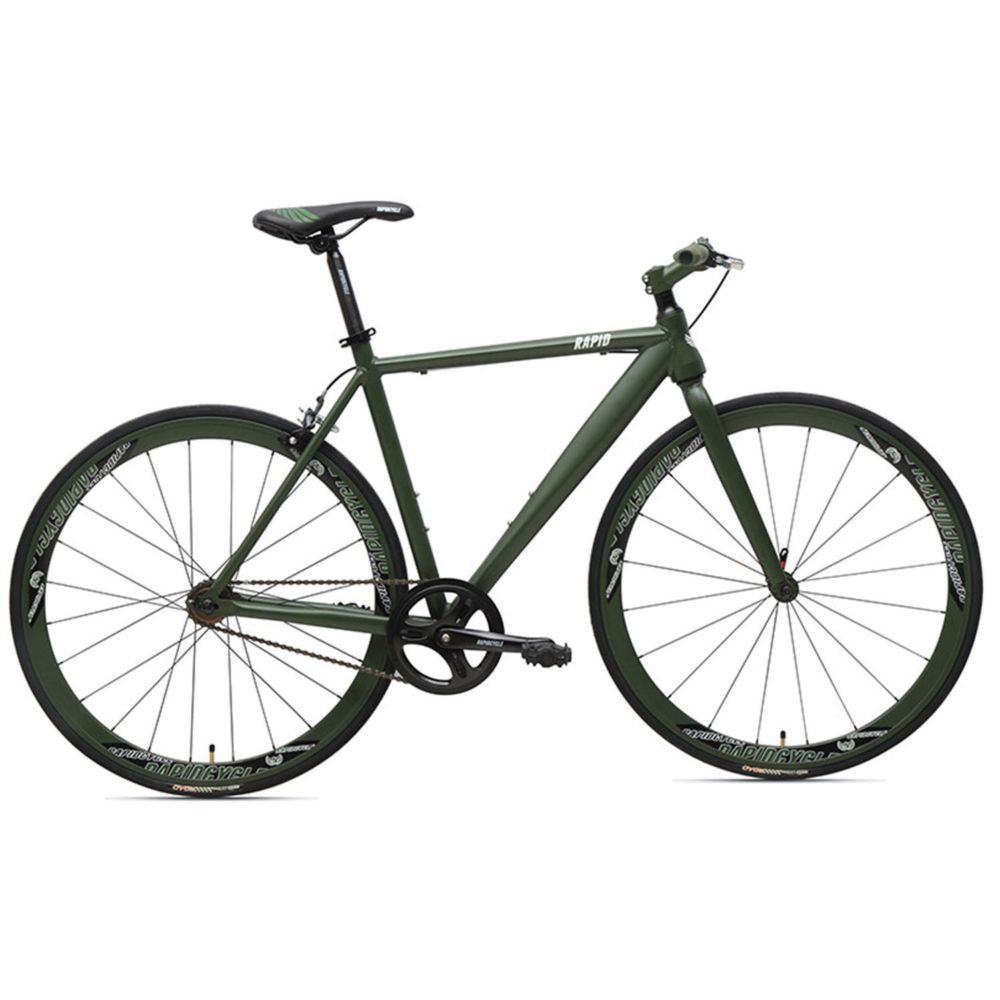 Rapid Cycle Evolve Flatbar Road Bike 19": Green From MindWare