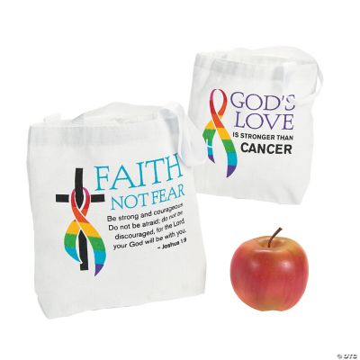 Cancer Awareness Faith Tote Bags Discontinued