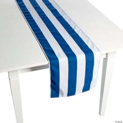 Navy Striped Table Runners | Oriental Trading