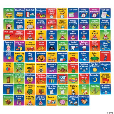 Classroom Calendar Days Of The Year Educational 400 Pieces Ebay Free