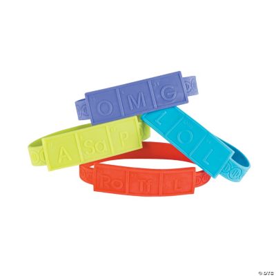 Science Party DNA Rubber Bracelets Oriental Trading
