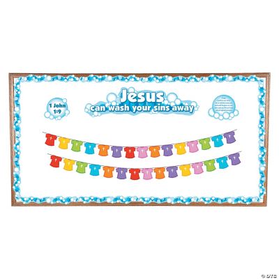Jesus Can Wash Away Your Sins Bulletin Board Set - Discontinued