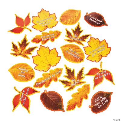 Religious Fall Leaf Cutouts | Oriental Trading