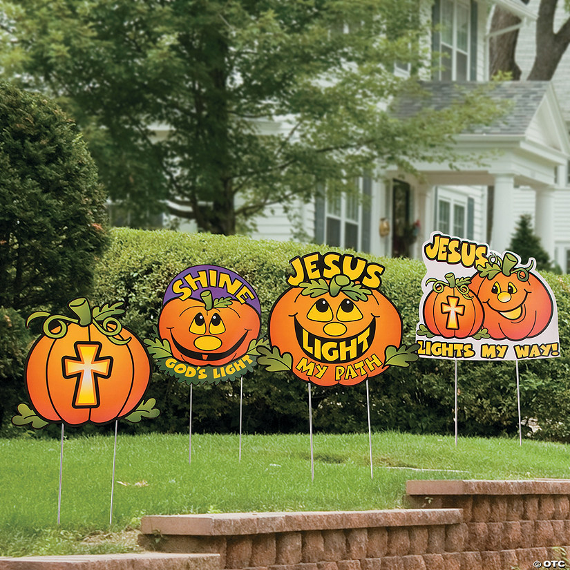Christian Pumpkin Yard Signs
