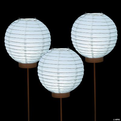 White LightUp Paper Lantern Balloons Oriental Trading