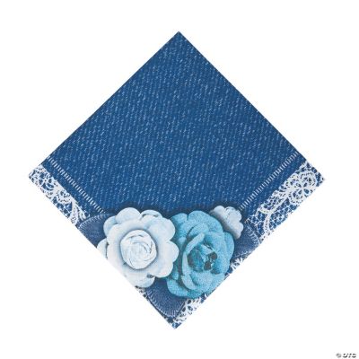 Denim & Lace Luncheon Napkins Discontinued