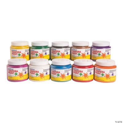 10Pc. Powdered Tempera Paint Set