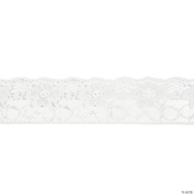 White Lace Ribbon 2 1/2" Discontinued