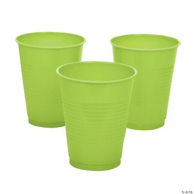 Lime Green Plastic Cups