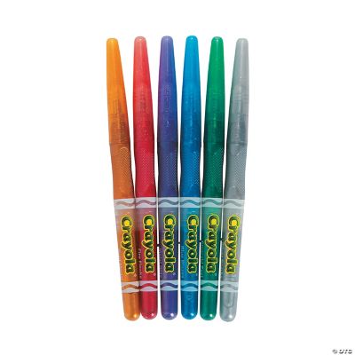 6-Color Crayola® Glitter Markers | Oriental Trading