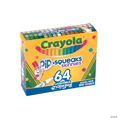 Crayola Pip-Squeaks Skinnies Markers, Fine Tip, 16 Colors per Box, Set of 4  Boxes - Yahoo Shopping