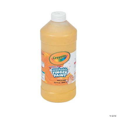 32-oz. Crayola® Washable Yellow Finger Paint - Discontinued