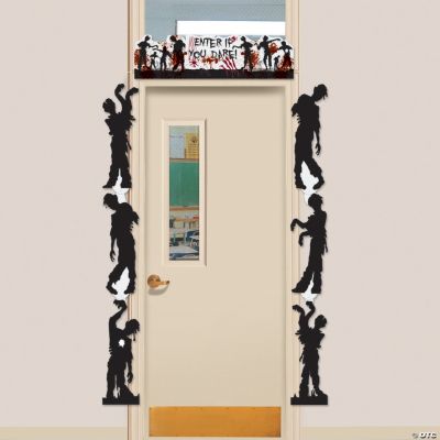 Zombie Door Border Halloween Decoration Discontinued