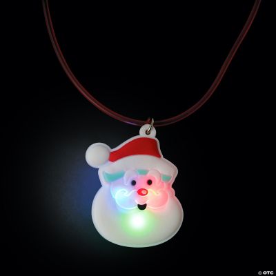 Santa LightUp Necklaces Oriental Trading