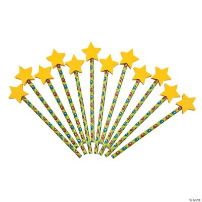 Christmas Tree Pencils with Star Eraser Topper Discontinued