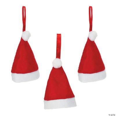 Santa Hat Mini Christmas Ornaments - Discontinued