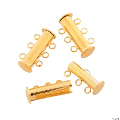 3 Strand Slide Lock Clasps Goldtone Discontinued