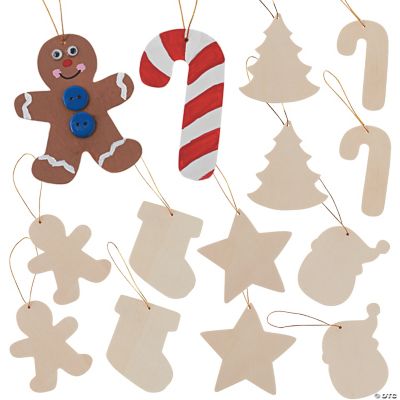 DIY Unfinished Wood Christmas Ornaments