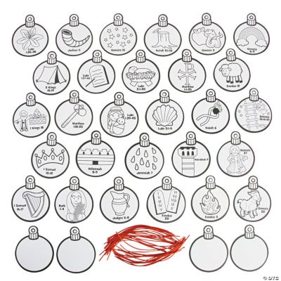 Color Your Own Jesse Tree Ornaments