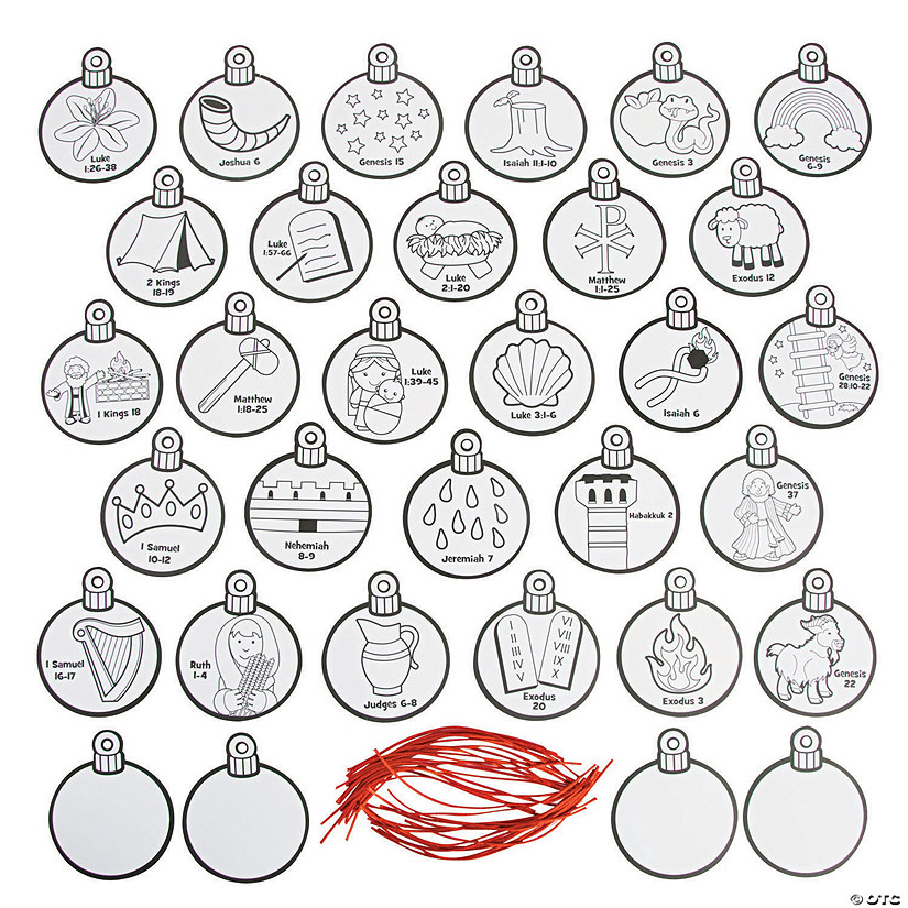 Color Your Own Jesse Tree Ornaments Oriental Trading