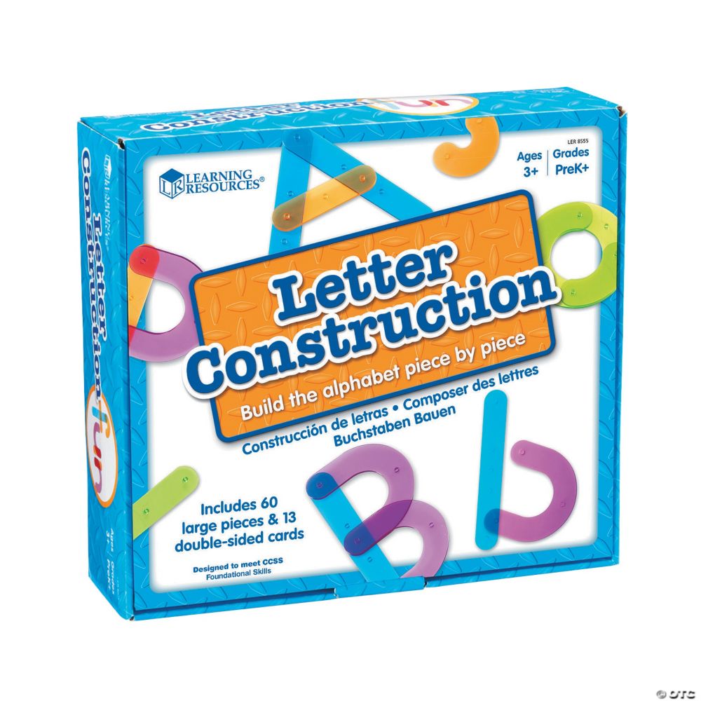 60 Pc 10" Learning Resources® Letter Construction Activity Set