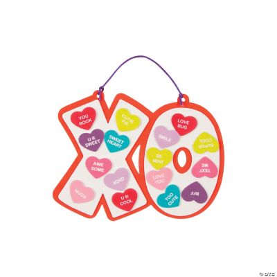 Conversation Heart XO Sign Craft Kit Discontinued