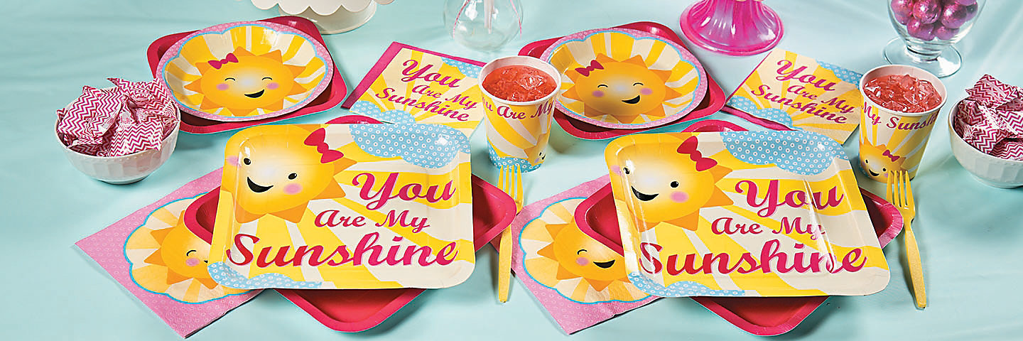 You Are My Sunshine Party Supplies
