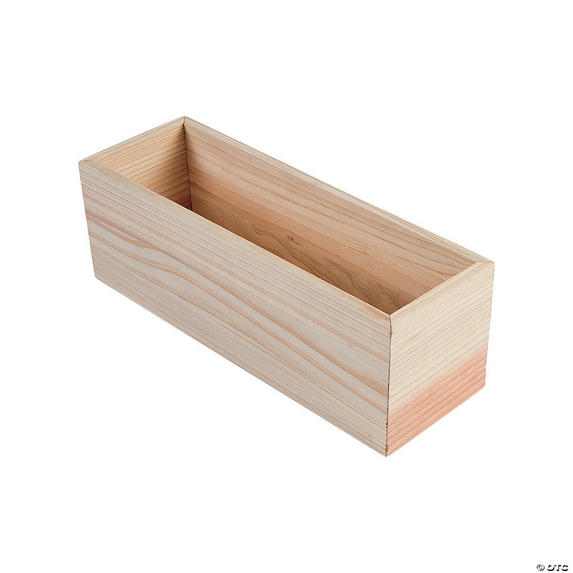 DIY Unfinished Wood Planter Box