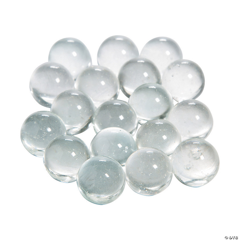 Bulk Lot Of 3 Pound Clear Glass Marbles 