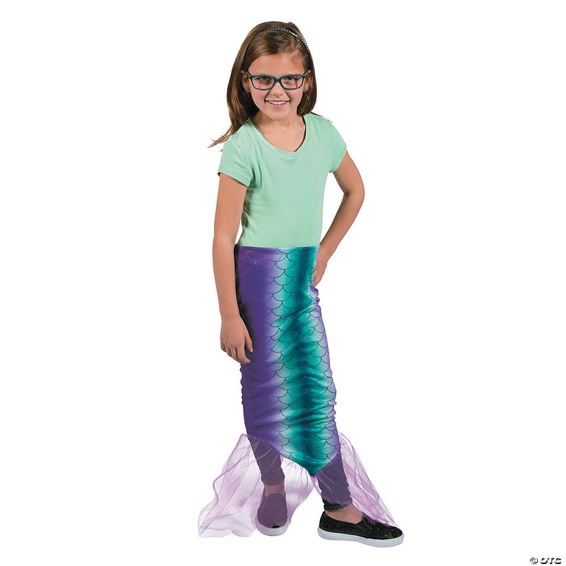 Girls Mermaid Tail Skirt Age 4-6 