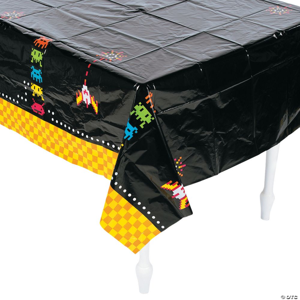 80's Party Plastic Tablecloth Multicolor