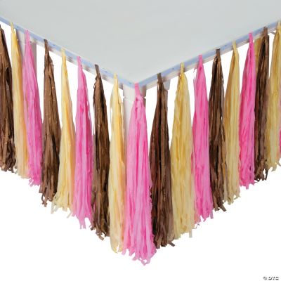 Girl Birthday Fringe Table Skirt Oriental Trading