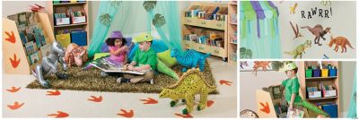 Dinosaur Classroom Reading Corner Idea