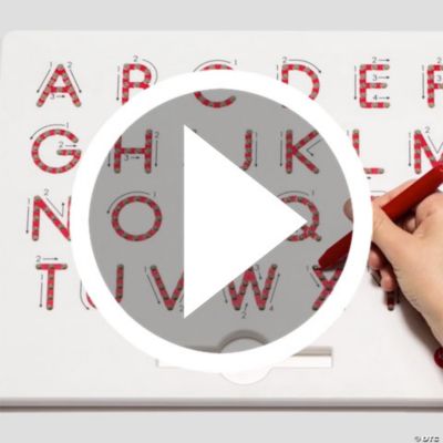 A to Z Upper Case Magnatab Magnetic Drawing Tablet - Discontinued