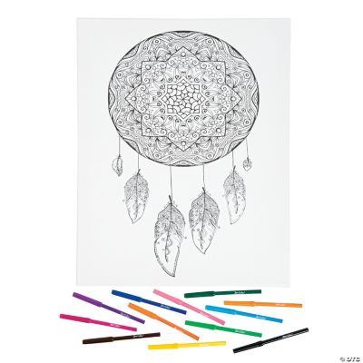 Dreamcatcher Coloring Canvas Kit - Discontinued