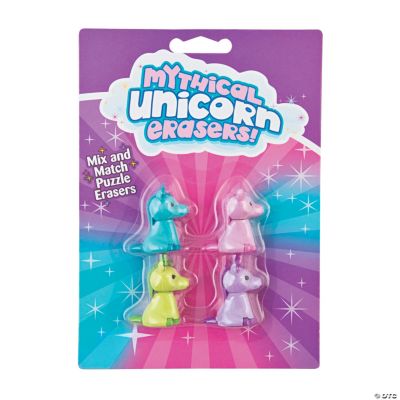 Unicorn Erasers Oriental Trading