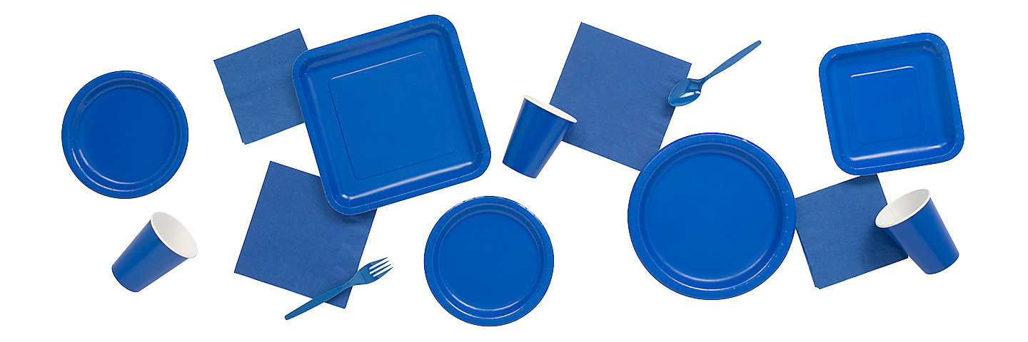 Solid Color Cobalt Blue Tableware
