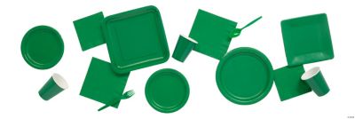 Solid Color Green Tableware