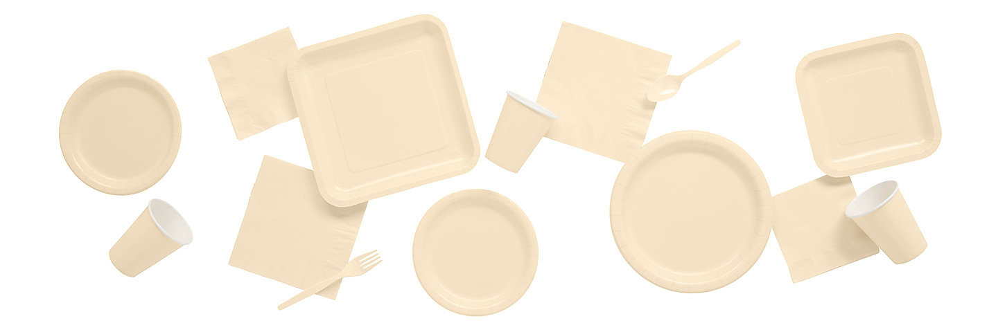 Solid Color Ivory Tableware