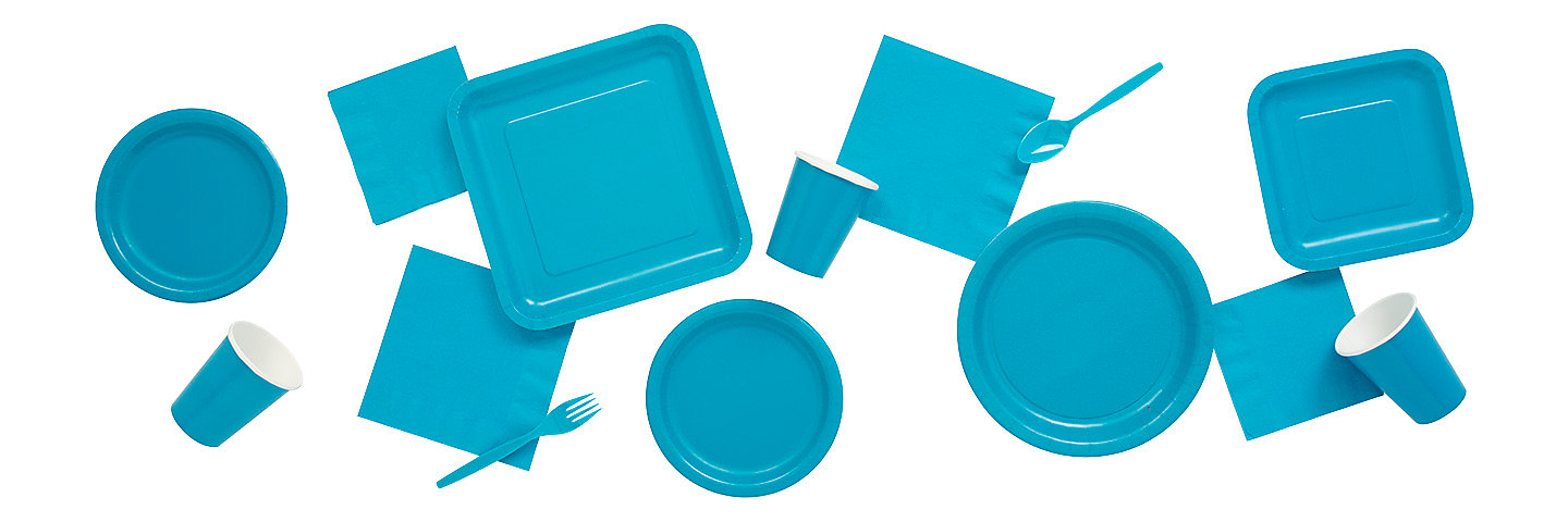 Solid Color Turquoise Tableware